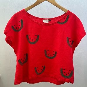 Jenny Lemons Watermelon Linen Top